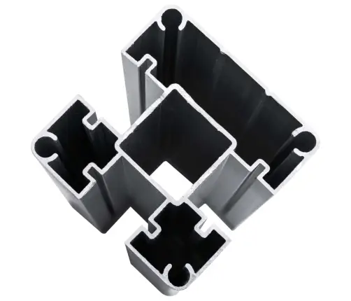 Tvoros Segmentas, Juodos Spalvos, 95X(105-180)cm Wpc