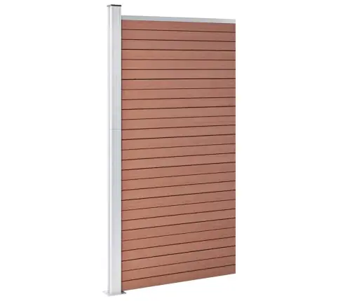 Žoga Panelis, 95X186 Cm, Brūns Wpc Vidaxl