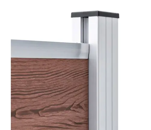 Žoga Panelis, 95X186 Cm, Brūns Wpc Vidaxl