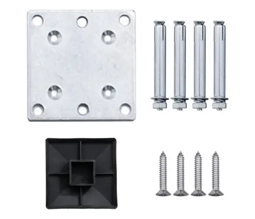 Tvoros Segmentas, Juodos Spalvos, 175X146cm Wpc