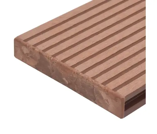 Terases Dēļu Gali, 10 Gab., Brūna Plastmasa Vidaxl