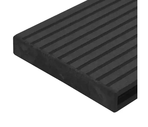 Terases Dēļu Gali, 10 Gab., Melna Plastmasa Vidaxl