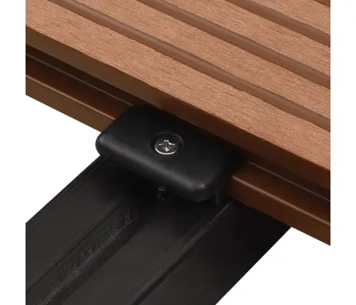 Terases Stiprinājumi Ar Skrūvēm, 200 Gab., Plastmasa, Tērauds Vidaxl