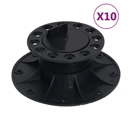 Montāžas Pēdas Grīdas Ieklāšanai, 10 Gab., 60-88 Mm Vidaxl