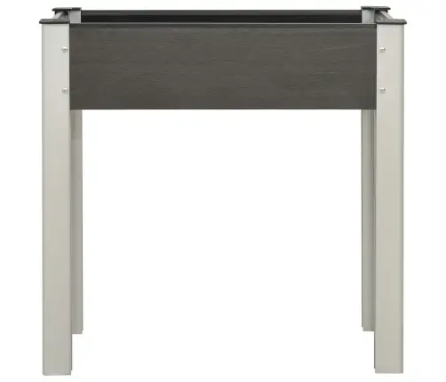 Augstā Puķu Kaste, 75X40X75 Cm, Pelēks Wpc Vidaxl