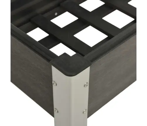 Augstā Puķu Kaste, 75X40X75 Cm, Pelēks Wpc Vidaxl