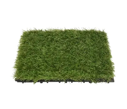 Mākslīgā Zālāja Flīzes, 22 Gab., 30X30 Cm, Zaļas  Vidaxl