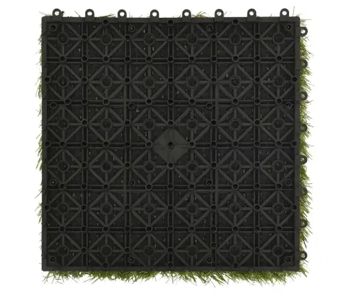 Mākslīgā Zālāja Flīzes, 22 Gab., 30X30 Cm, Zaļas  Vidaxl