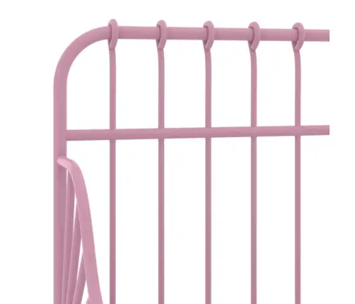 Išskleidžiamas Lovos Rėmas, Rožinis, 80X130/200cm Metalas