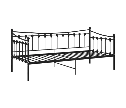 Diivanvoodi Raam Must Metallist 90 X 200 Cm