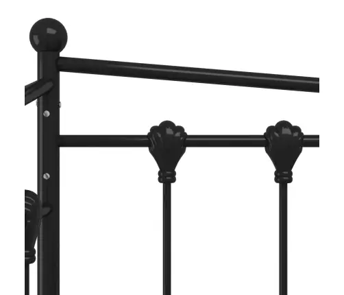 Izvelkams Dīvāna Rāmis, Melns, Metāls, 90X200 Cm Vidaxl