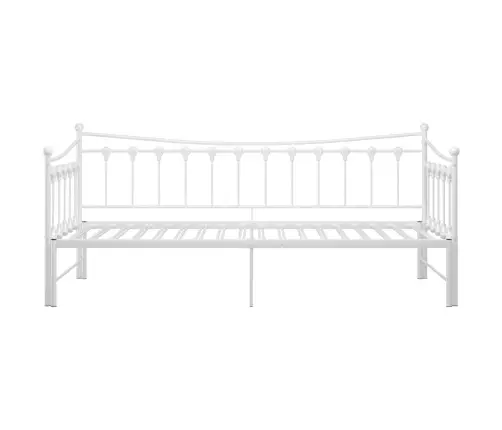 Izvelkams Dīvāna Rāmis, Balts, Metāls, 90X200 Cm Vidaxl