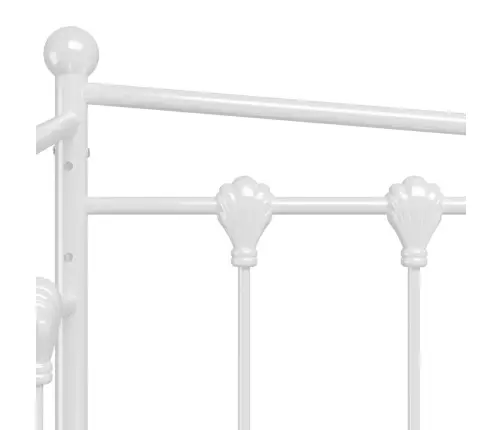 Izvelkams Dīvāna Rāmis, Balts, Metāls, 90X200 Cm Vidaxl