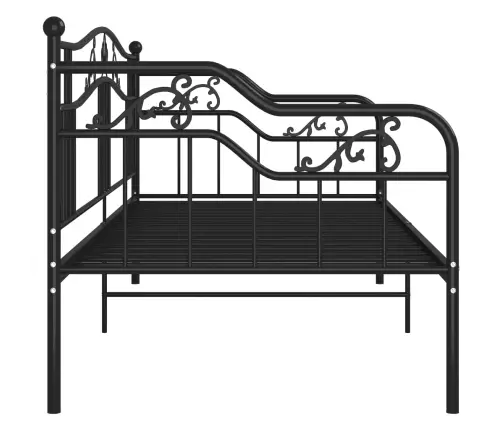 Sofos-Lovos Rėmas, Juodos Spalvos, 90X200cm Metalas