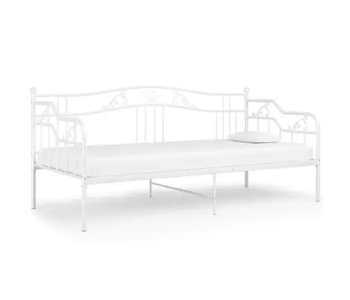 Dīvāngulta, Balta, Metāls, 90X200 Cm Vidaxl