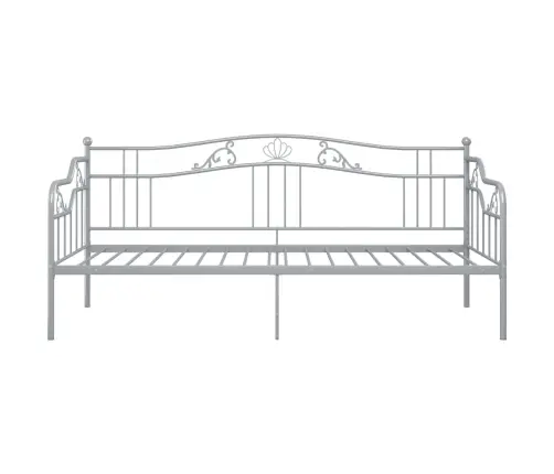 Dīvāngultas Rāmis, Pelēks Metāls, 90X200 Cm Vidaxl