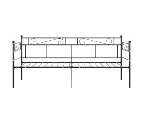 Diivanvoodi Raam, Must, Metall, 90 X 200 Cm