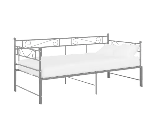 Izvelkams Dīvāna Rāmis, Pelēks, Metāls, 90X200 Cm Vidaxl