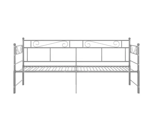 Izvelkams Dīvāna Rāmis, Pelēks, Metāls, 90X200 Cm Vidaxl