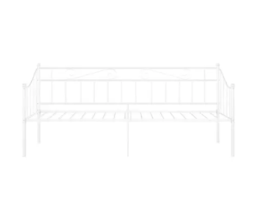 Diivanvoodiraam, Valge, Metall, 90 X 200 Cm