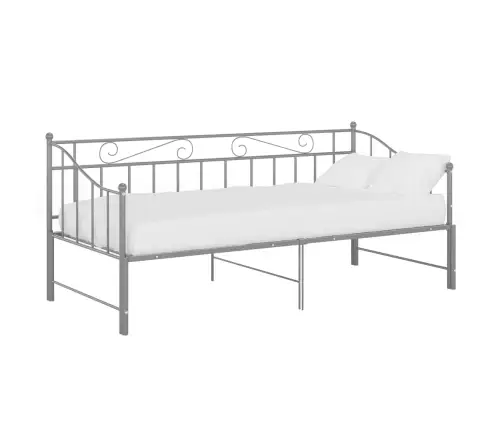 Izvelkams Dīvāna Rāmis, Pelēks, Metāls, 90X200 Cm Vidaxl