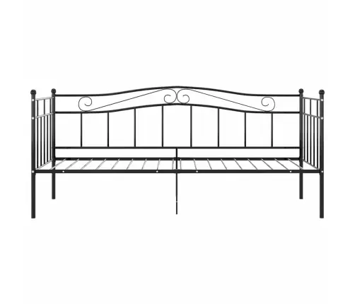 Dīvāngultas Rāmis, Melns Metāls, 90X200 Cm Vidaxl