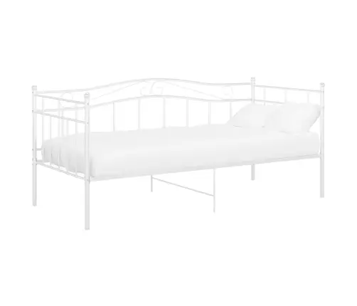 Dīvāngulta, Balta, Metāls, 90X200 Cm Vidaxl