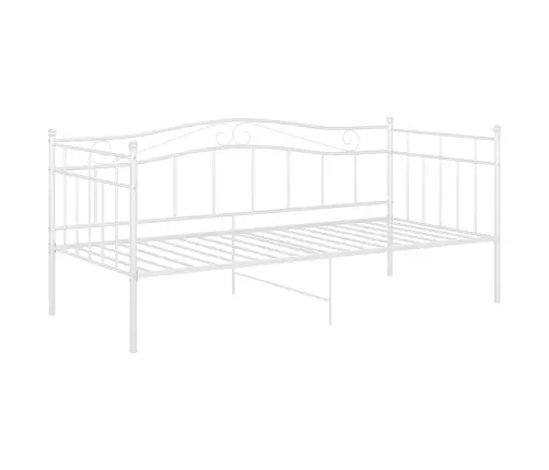 Dīvāngulta, Balta, Metāls, 90X200 Cm Vidaxl