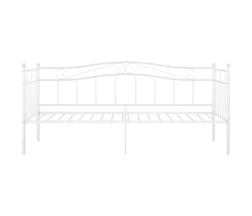 Dīvāngulta, Balta, Metāls, 90X200 Cm Vidaxl