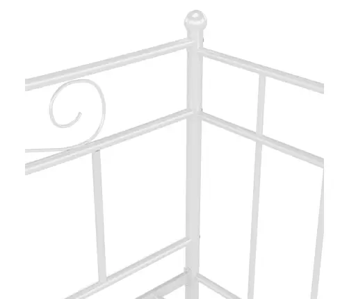 Dīvāngulta, Balta, Metāls, 90X200 Cm Vidaxl