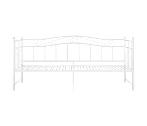 Izvelkams Dīvāna Rāmis, Balts, Metāls, 90X200 Cm Vidaxl Izvelkams Dīvāna Rāmis, Balts, Metāls, 90X200 Cm Vidaxl