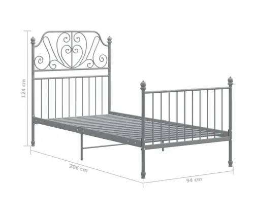 Voodiraam Hall Metallist 90 X 200 Cm