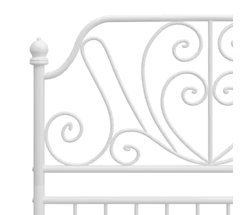 Gultas Rāmis, Balts Metāls, 100X200 Cm Vidaxl