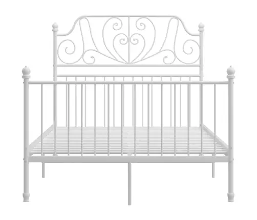 Gultas Rāmis, Balts Metāls, 120X200 Cm Vidaxl