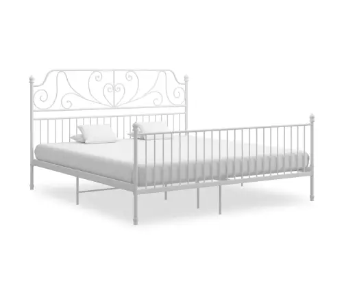 Gultas Rāmis, Balts Metāls, 180X200 Cm Vidaxl