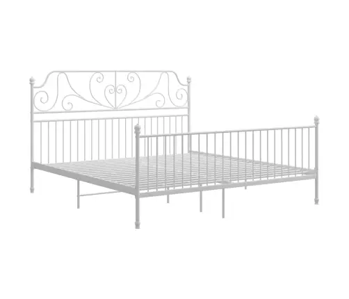 Gultas Rāmis, Balts Metāls, 180X200 Cm Vidaxl