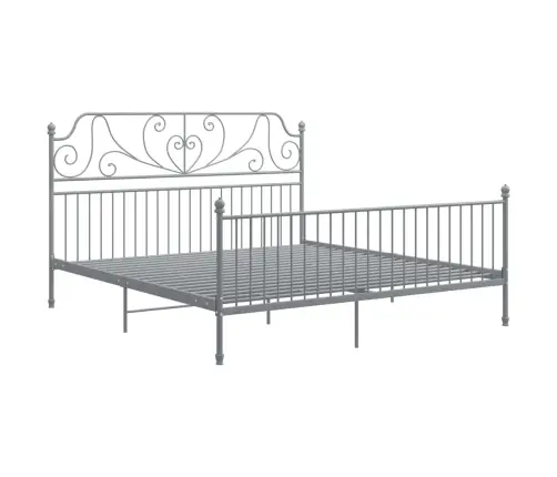 Voodiraam, Hall, Metall, 180 X 200 Cm