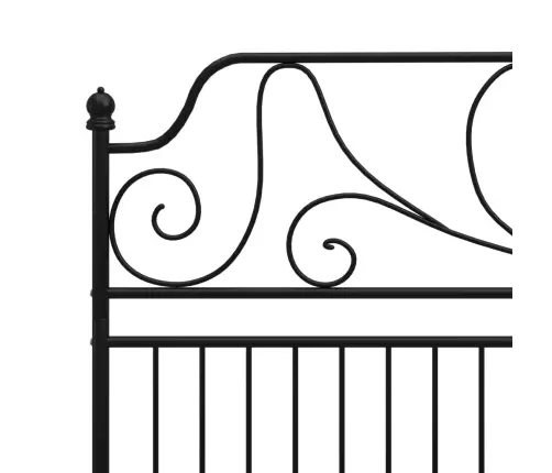 Gultas Rāmis, Melns Metāls, 200X200 Cm Vidaxl