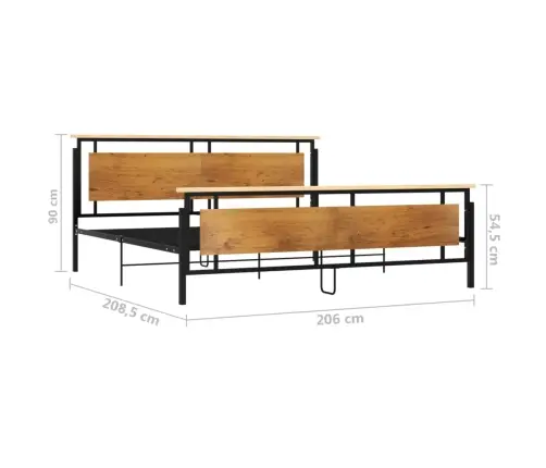 Voodiraam, Metall, 200X200 Cm