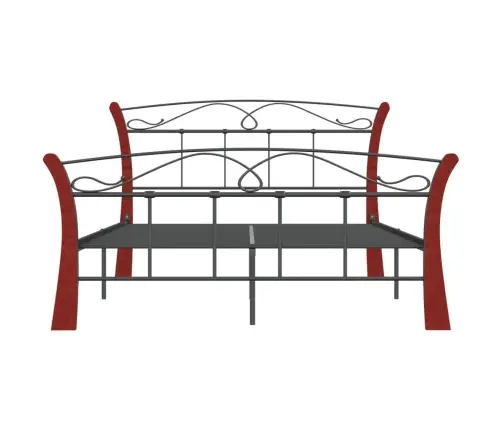 Gultas Rāmis, Melns Metāls, 120X200 Cm Vidaxl