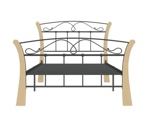 Lovos Rėmas, Juodos Spalvos, 100X200cm Metalas