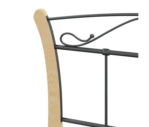 Lovos Rėmas, Juodos Spalvos, 100X200cm Metalas