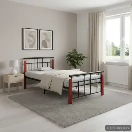 Gultas Rāmis, Metāls Un Ozola Masīvkoks, 90X200 Cm Vidaxl Gultas Rāmis, Metāls Un Ozola Masīvkoks, 90X200 Cm Vidaxl