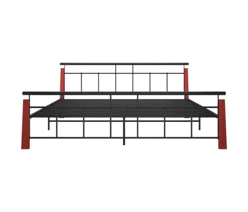 Lovos Rėmas, 200X200cm Metalas Ir Ąžuolo Medienos Masyvas