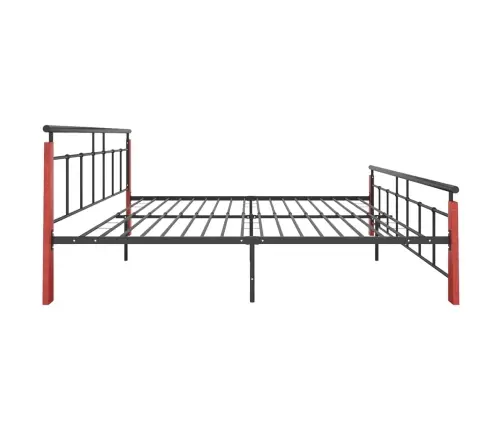 Lovos Rėmas, 200X200cm Metalas Ir Ąžuolo Medienos Masyvas