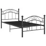 Lovos Rėmas, Juodos Spalvos, 90X200cm Metalas