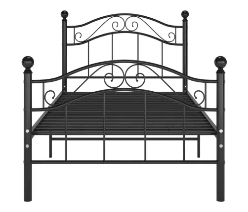 Lovos Rėmas, Juodos Spalvos, 90X200cm Metalas