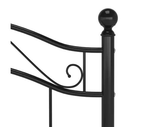 Lovos Rėmas, Juodos Spalvos, 90X200cm Metalas