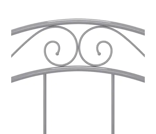 Gultas Rāmis, Pelēks Metāls, 90X200 Cm Vidaxl