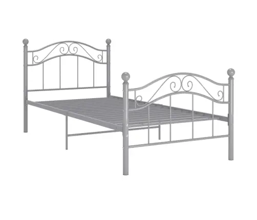 Voodiraam, Hall, Metall, 100 X 200 Cm